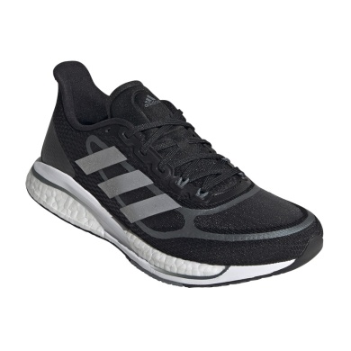 adidas Running Shoes Supernova+ (Cushioning) Black/Silver Women